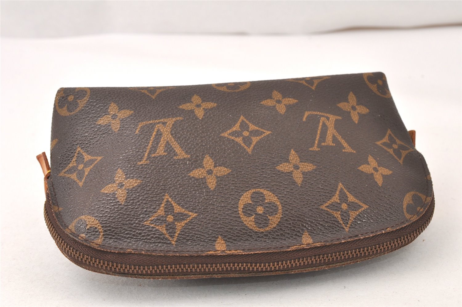 Authentic Louis Vuitton Monogram Pochette Cosmetic Pouch M47515 LV Junk 5415K
