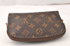 Authentic Louis Vuitton Monogram Pochette Cosmetic Pouch M47515 LV Junk 5415K