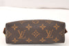 Authentic Louis Vuitton Monogram Pochette Cosmetic Pouch M47515 LV Junk 5415K