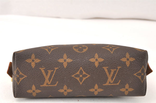 Authentic Louis Vuitton Monogram Pochette Cosmetic Pouch M47515 LV Junk 5415K