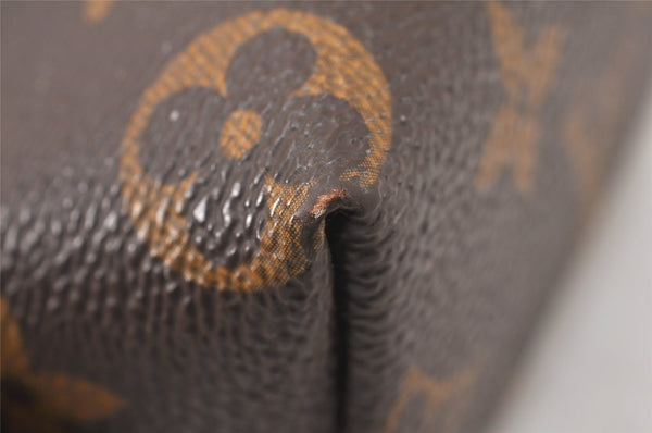 Authentic Louis Vuitton Monogram Pochette Cosmetic Pouch M47515 LV Junk 5415K