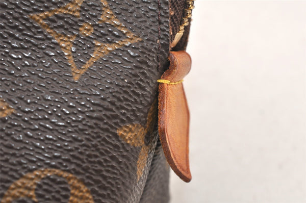 Authentic Louis Vuitton Monogram Pochette Cosmetic Pouch M47515 LV Junk 5415K