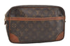 Authentic Louis Vuitton Monogram Compiegne 28 Clutch Hand Bag M51845 LV 5416J