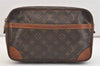 Authentic Louis Vuitton Monogram Compiegne 28 Clutch Hand Bag M51845 LV 5416J