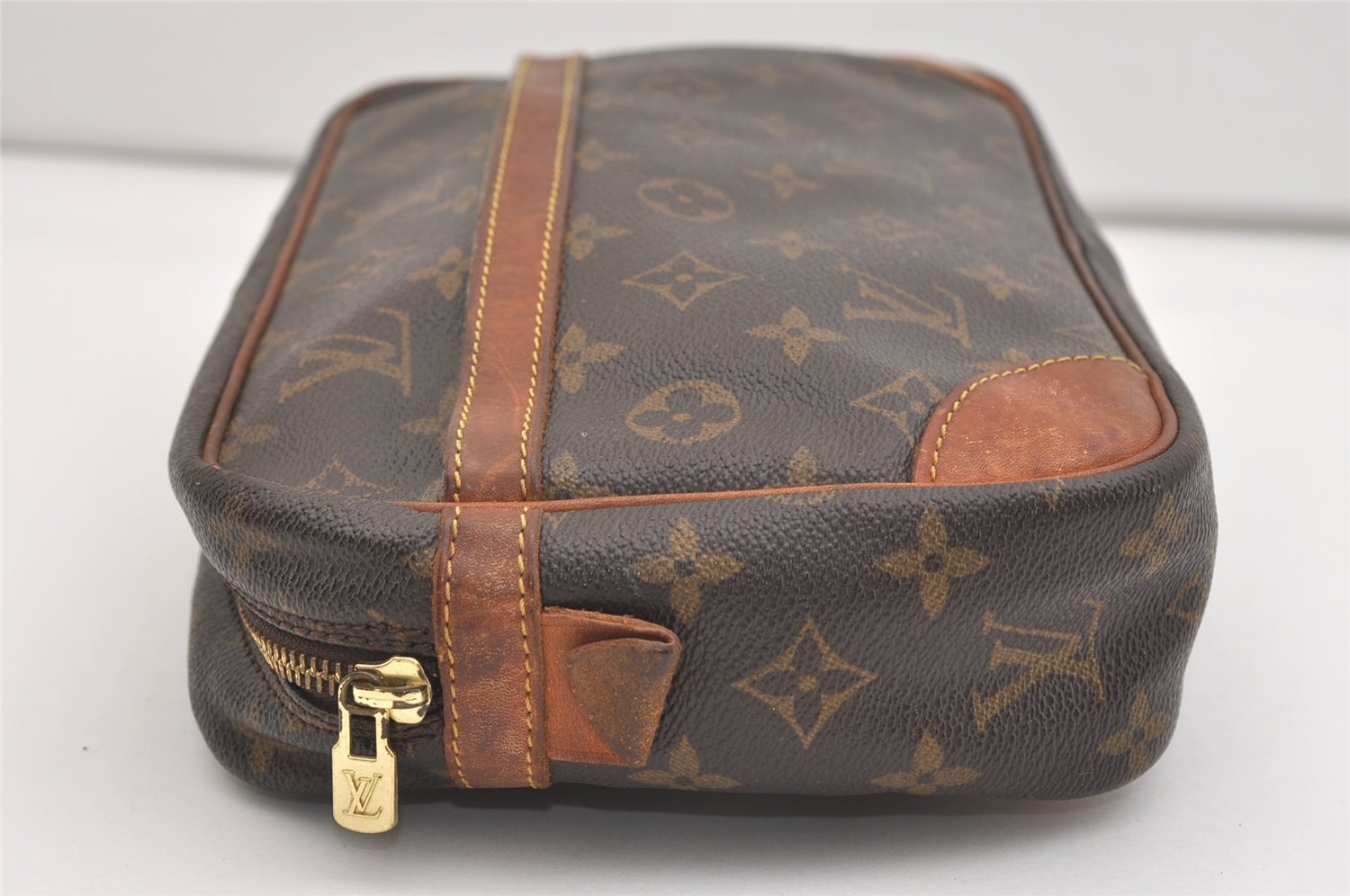 Authentic Louis Vuitton Monogram Compiegne 28 Clutch Hand Bag M51845 LV 5416J