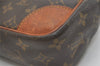 Authentic Louis Vuitton Monogram Compiegne 28 Clutch Hand Bag M51845 LV 5416J