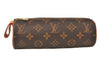 Authentic Louis Vuitton Monogram Trousse Ronde Pen Case Pouch M47630 Junk 5417K