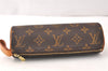 Authentic Louis Vuitton Monogram Trousse Ronde Pen Case Pouch M47630 Junk 5417K