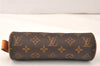 Authentic Louis Vuitton Monogram Trousse Ronde Pen Case Pouch M47630 Junk 5417K