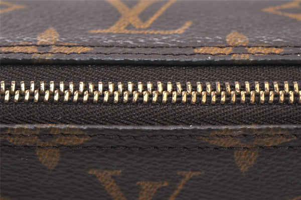 Authentic Louis Vuitton Monogram Trousse Ronde Pen Case Pouch M47630 Junk 5417K