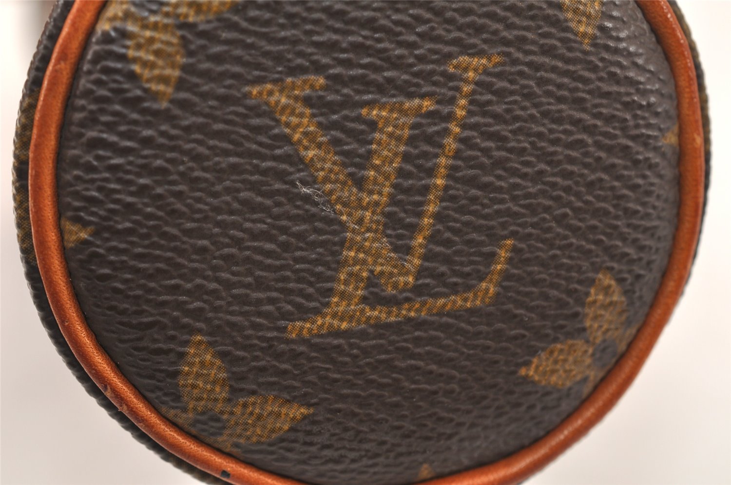 Authentic Louis Vuitton Monogram Trousse Ronde Pen Case Pouch M47630 Junk 5417K