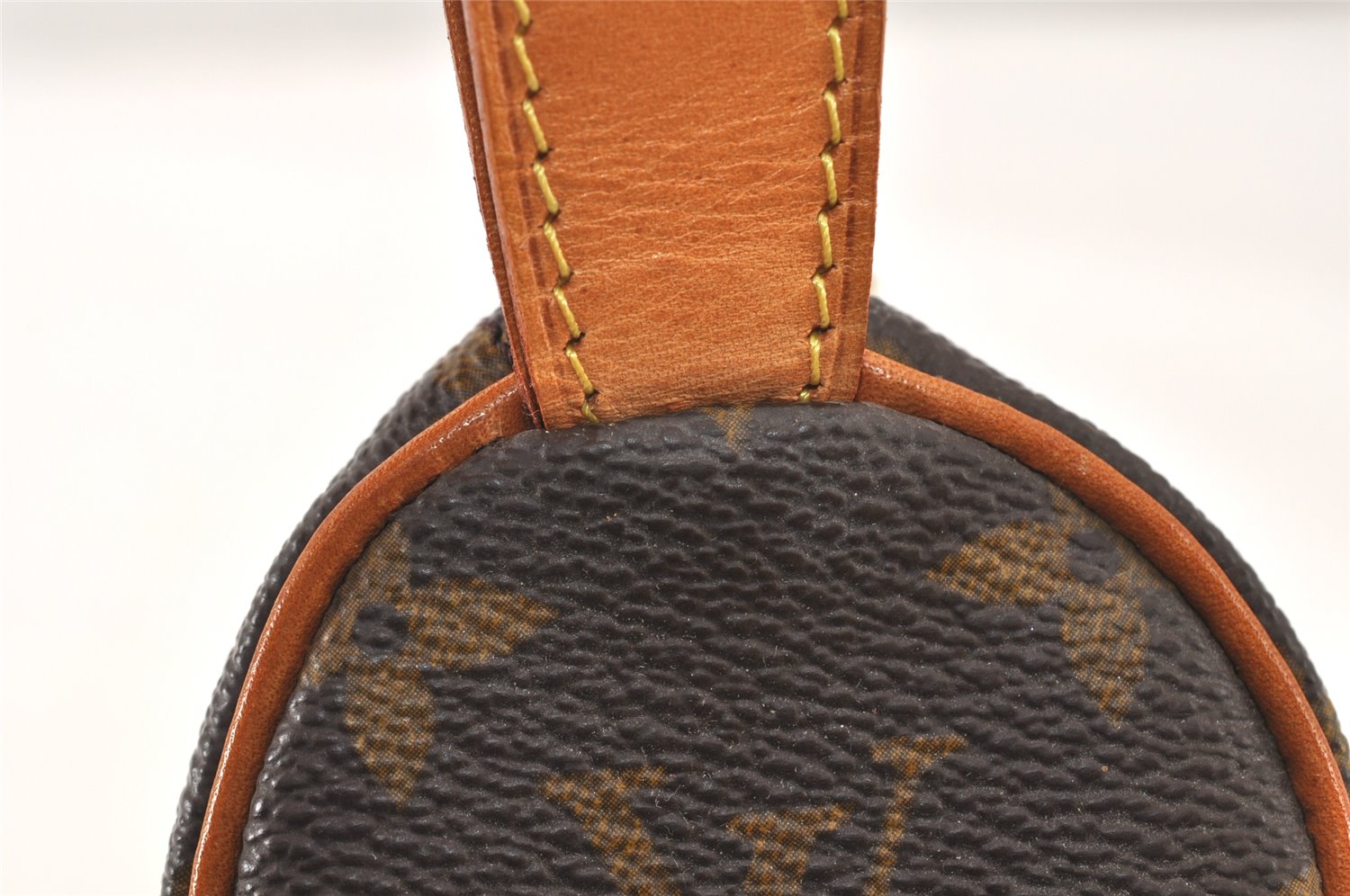 Authentic Louis Vuitton Monogram Trousse Ronde Pen Case Pouch M47630 Junk 5417K