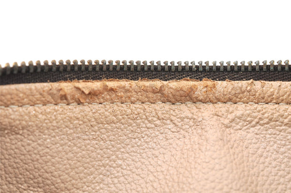 Authentic Louis Vuitton Monogram Trousse Ronde Pen Case Pouch M47630 Junk 5417K