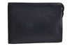 Authentic Louis Vuitton Epi Poche Toilette 26 Cosmetics Pouch M41367 Blue 5422J