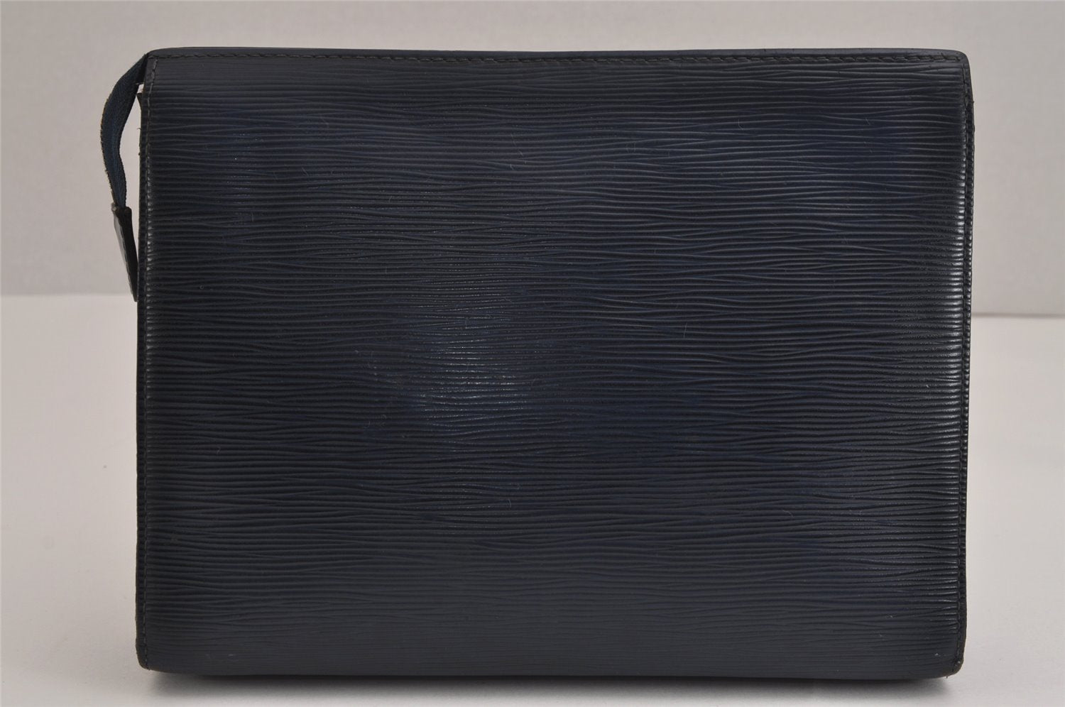 Authentic Louis Vuitton Epi Poche Toilette 26 Cosmetics Pouch M41367 Blue 5422J