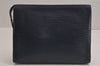 Authentic Louis Vuitton Epi Poche Toilette 26 Cosmetics Pouch M41367 Blue 5422J