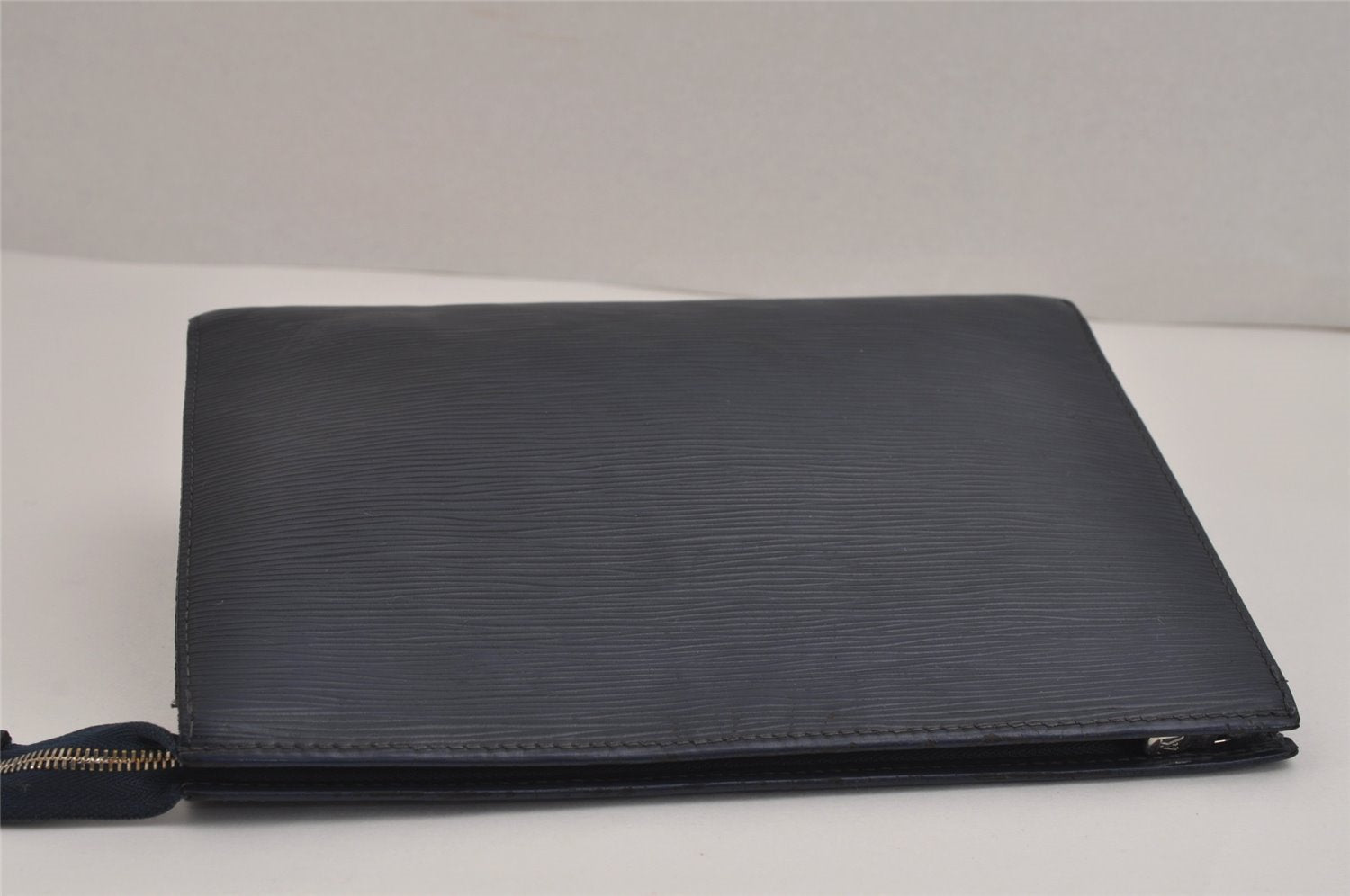 Authentic Louis Vuitton Epi Poche Toilette 26 Cosmetics Pouch M41367 Blue 5422J