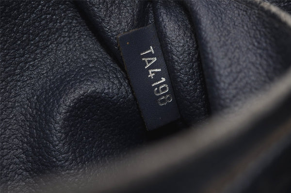 Authentic Louis Vuitton Epi Poche Toilette 26 Cosmetics Pouch M41367 Blue 5422J