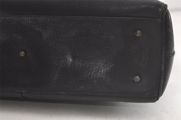 Authentic GUCCI Vintage Hand Bag Leather Black Junk 5423K