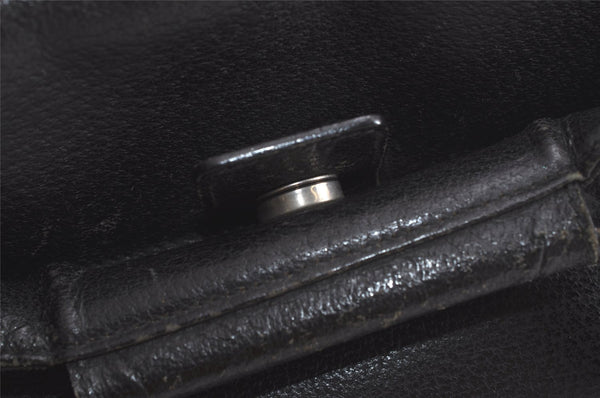 Authentic GUCCI Vintage Hand Bag Leather Black Junk 5423K