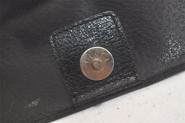 Authentic GUCCI Vintage Hand Bag Leather Black Junk 5423K