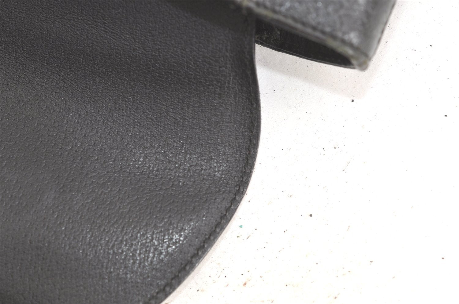 Authentic GUCCI Vintage Hand Bag Leather Black Junk 5423K