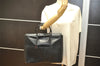 Authentic GUCCI Vintage Hand Bag Leather Black Junk 5423K