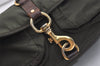 Authentic MIU MIU Vintage Nylon Leather Shoulder Bag Purse Khaki Green 5424J