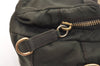 Authentic MIU MIU Vintage Nylon Leather Shoulder Bag Purse Khaki Green 5424J