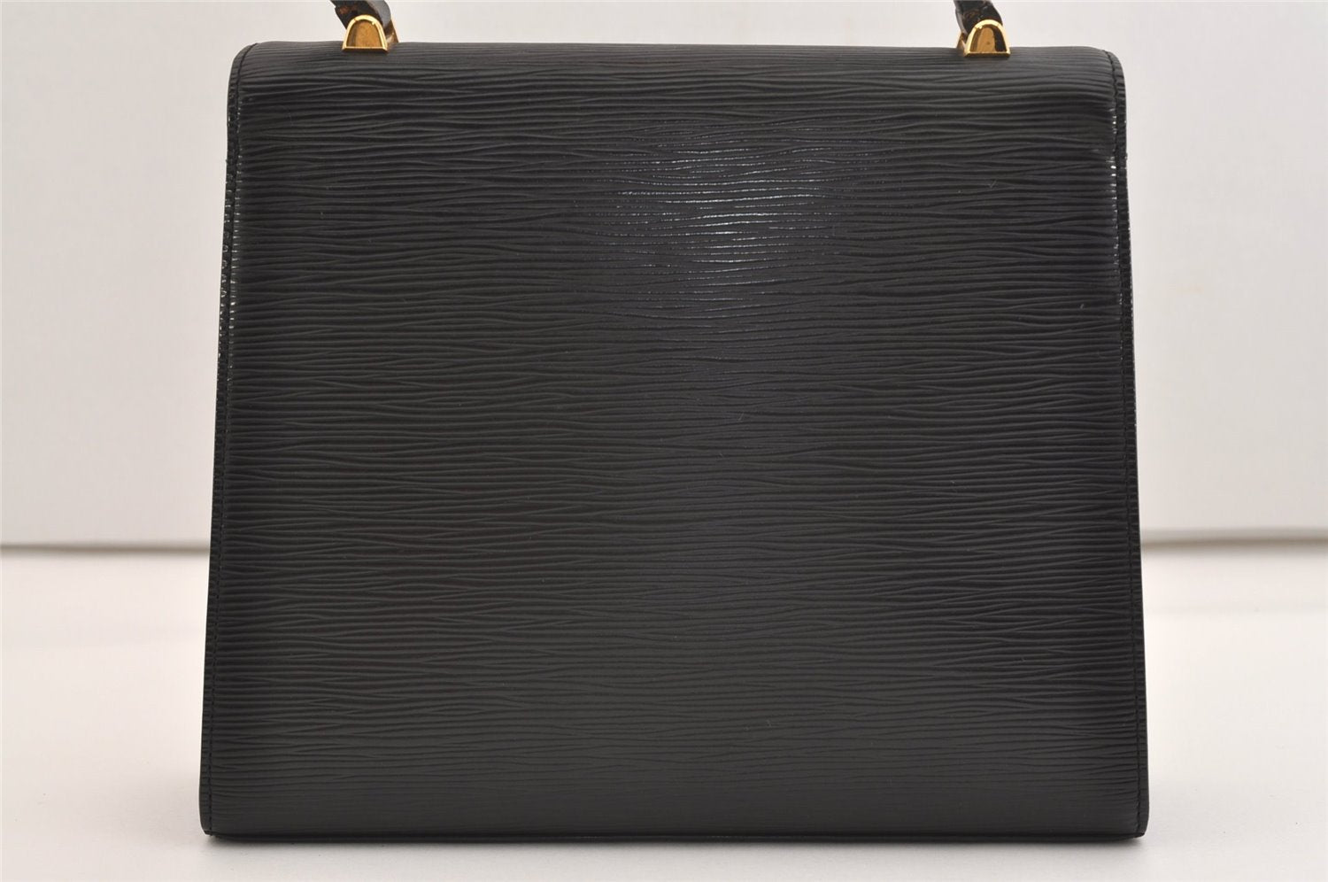 Authentic Louis Vuitton Epi Malesherbes Hand Bag Purse Black M52372 LV 5425J