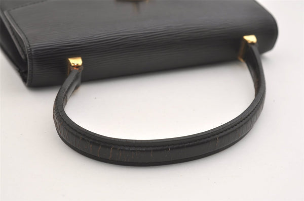 Authentic Louis Vuitton Epi Malesherbes Hand Bag Purse Black M52372 LV 5425J