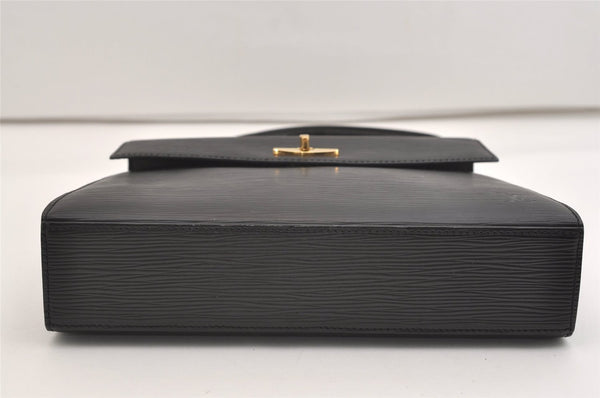 Authentic Louis Vuitton Epi Malesherbes Hand Bag Purse Black M52372 LV 5425J