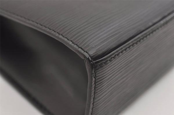 Authentic Louis Vuitton Epi Malesherbes Hand Bag Purse Black M52372 LV 5425J