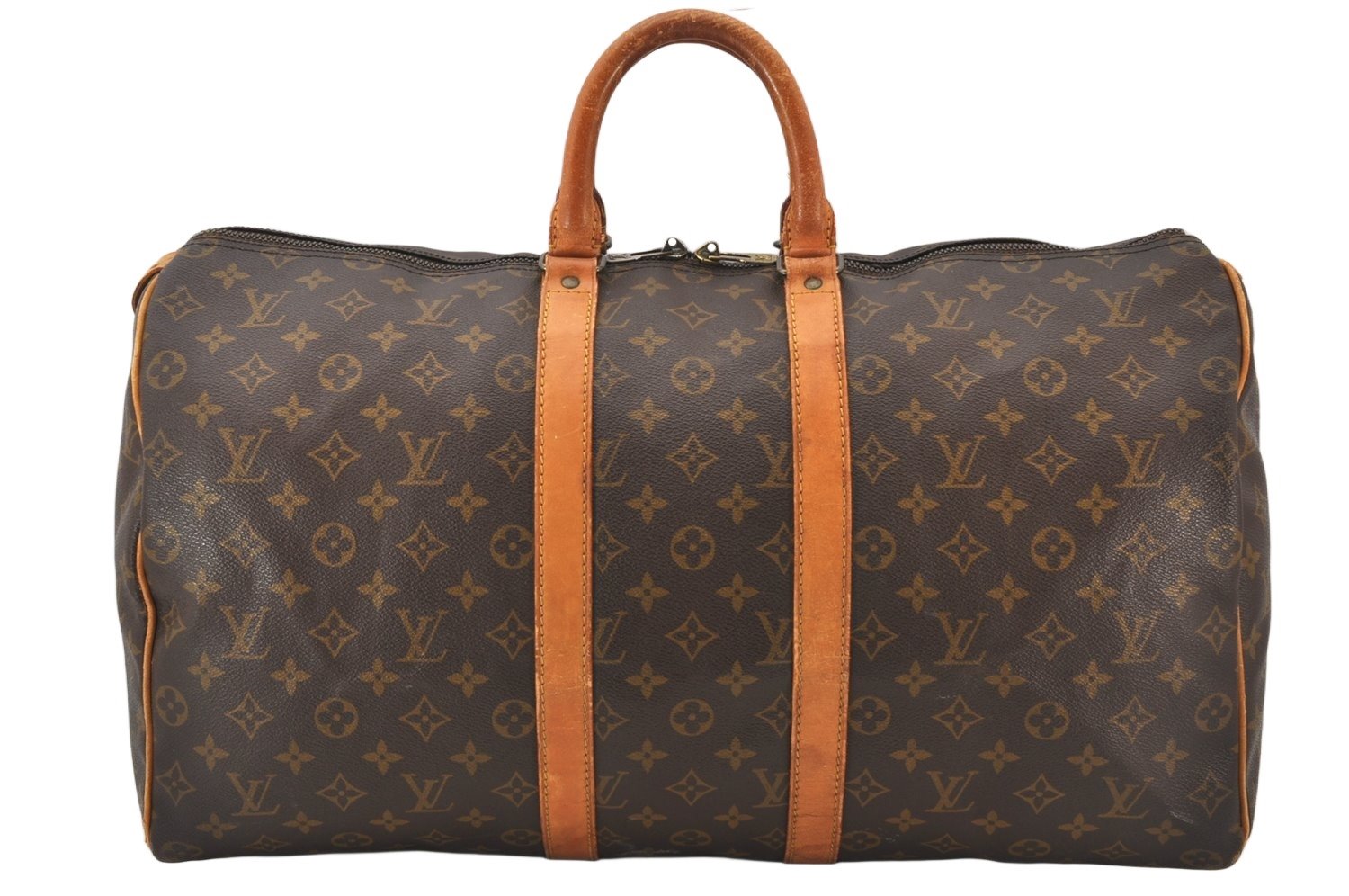 Authentic Louis Vuitton Monogram Keepall 50 Travel Boston Bag M41426 LV 5425K