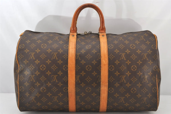 Authentic Louis Vuitton Monogram Keepall 50 Travel Boston Bag M41426 LV 5425K