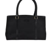 Authentic GUCCI Vintage Shoulder Hand Tote Bag Canvas Leather 257013 Black 5426J