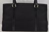 Authentic GUCCI Vintage Shoulder Hand Tote Bag Canvas Leather 257013 Black 5426J