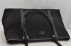 Authentic GUCCI Vintage Shoulder Hand Tote Bag Canvas Leather 257013 Black 5426J