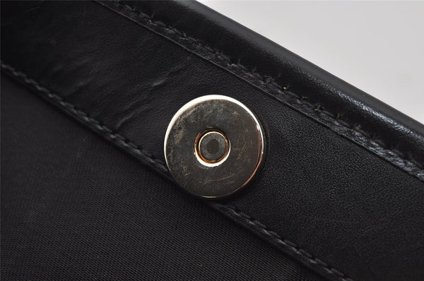 Authentic GUCCI Vintage Shoulder Hand Tote Bag Canvas Leather 257013 Black 5426J