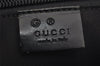 Authentic GUCCI Vintage Shoulder Hand Tote Bag Canvas Leather 257013 Black 5426J
