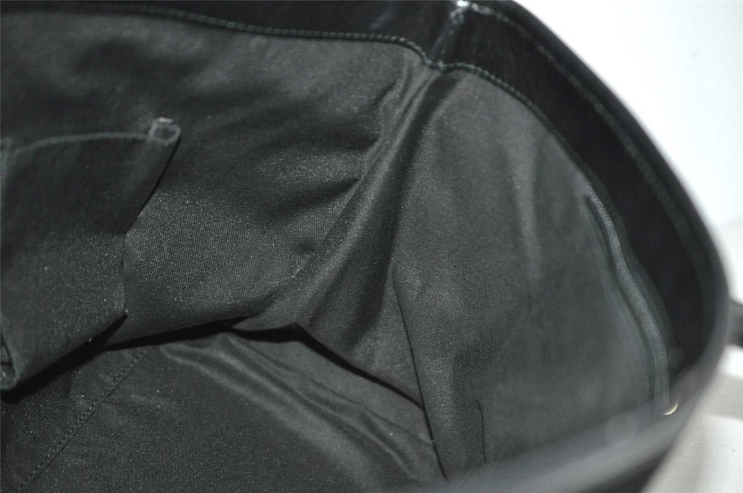 Authentic GUCCI Vintage Shoulder Hand Tote Bag Canvas Leather 257013 Black 5426J