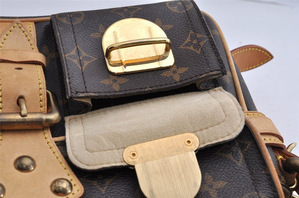 Authentic Louis Vuitton Monogram Hudson PM Shoulder Bag Purse M40027 LV 5427I