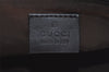 Authentic GUCCI Hand Bag Pouch Purse GG Canvas Leather 07198 Black 5429I