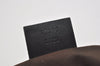 Authentic GUCCI Hand Bag Pouch Purse GG Canvas Leather 07198 Black 5429I