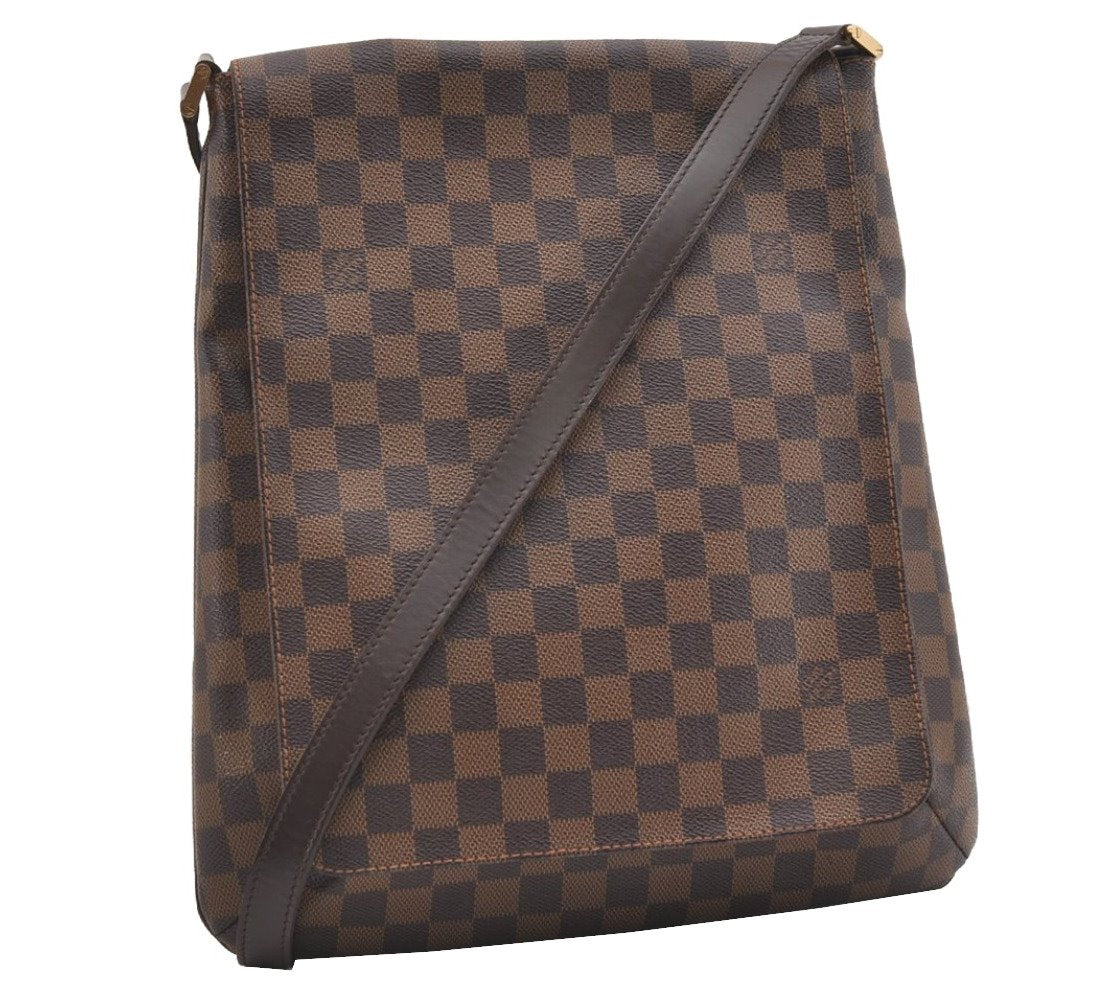 Authentic Louis Vuitton Damier Musette Shoulder Cross Body Bag N51302 LV 5429J