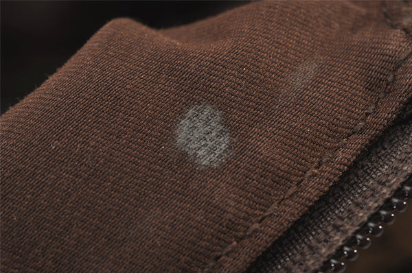 Authentic GUCCI Shoulder Cross Body Bag GG Canvas Leather 145857 Brown 5430I