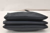 Authentic CELINE TRIO Shoulder Cross Body Clutch Bag Leather Navy Junk 5433K