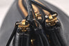 Authentic CELINE TRIO Shoulder Cross Body Clutch Bag Leather Navy Junk 5433K