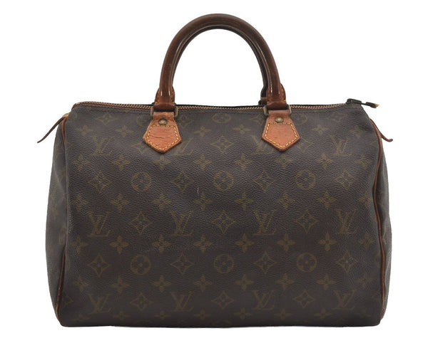 Authentic Louis Vuitton Monogram Speedy 30 Hand Boston Bag Old Model LV 5435I