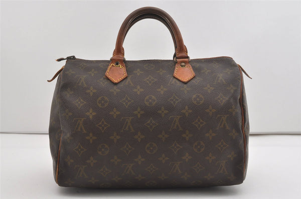 Authentic Louis Vuitton Monogram Speedy 30 Hand Boston Bag Old Model LV 5435I